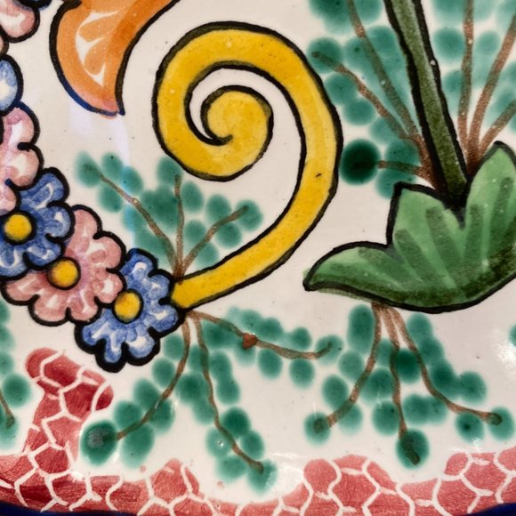 BEAUTIFUL HAND CRAFTED MEXICAN DISPLAY PLATE (EUC) - Picture 5 of 9